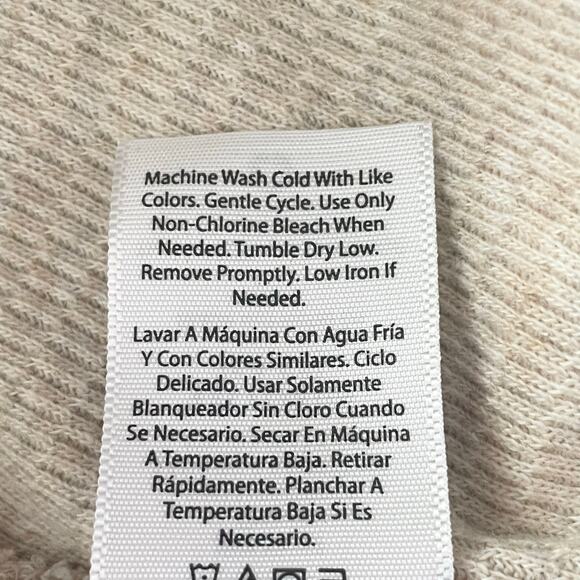 George Beige Waffle Knit Thermal Henley Long Sleeve T-shirt Men Size 3XL (54-56) - Picture 7 of 7